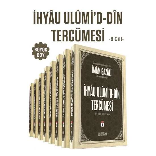 İhyau Ulumi'd-Din Tercümesi - (Büyük Boy - 8 Cilt)