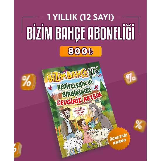 Bizim Bahçe Dergisi Yurtiçi Abonelik - Yıllık