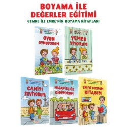 Cemre ile Emre’nin Boyama Kitapları (5 Cilt) - Salih Zeki Meriç, Murat Yılmaz Tanhu