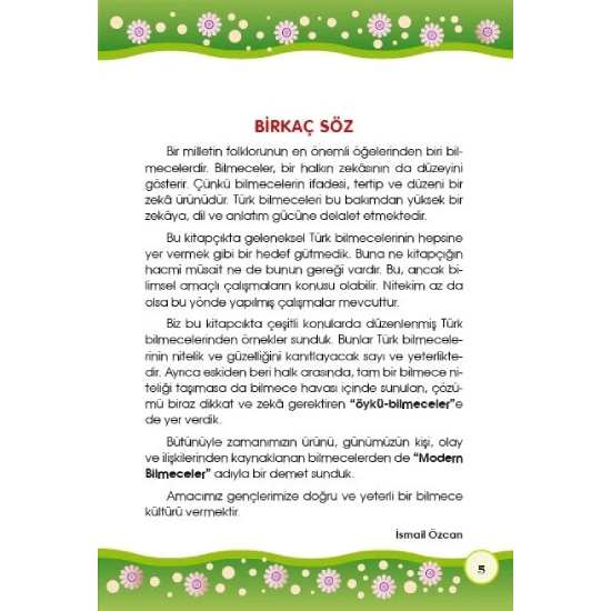 Bilmeceler - İsmail Özcan