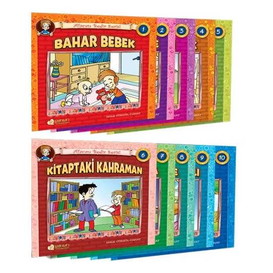 Afacan Bedir Serisi (10 Kitap Set) - Hale Cürgül Canat