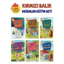 Kırmızı Balık Değerler Eğitim Seti (6 Kitap) - Kübra Soysal Cici