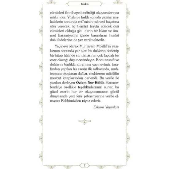Gönül Bahçesinden Dualar - Özlem Nur Kölük